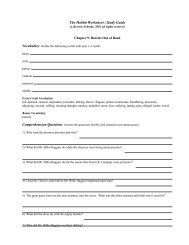 The Hobbit Worksheet / Study Guide - Love to Learn Place