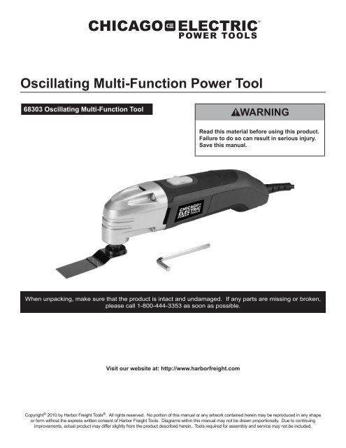 Harbor freight 2024 oscillating tool accessories