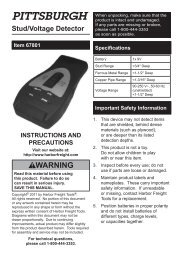 6 Function Metal Detector Harbor Freight Tools