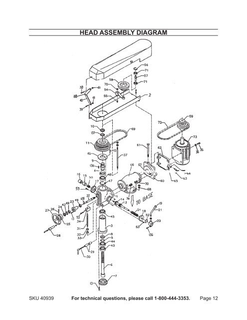 Vertical Bench Milling Machine - Harbor Freight Tools