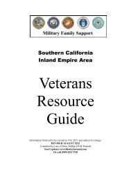 Inland Empire Veteran Resource Guide - Barstow Community College