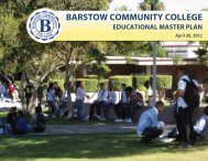 BCC Educational Master Plan 2011 - Barstow Community College