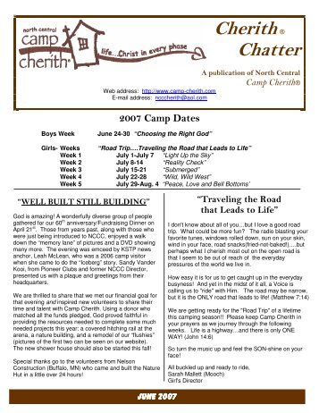 Cherith® Chatter - Camp Cherith