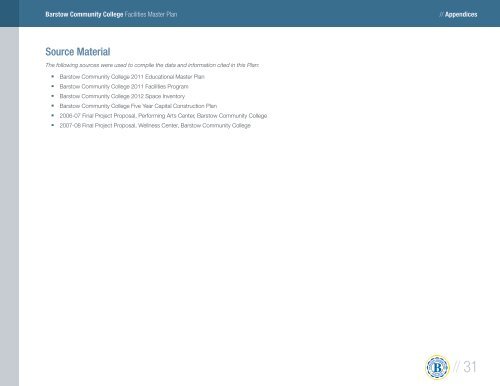 Facilities Master Plan - Barstow Community College