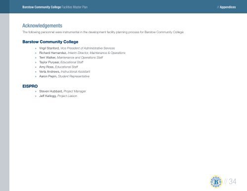 Facilities Master Plan - Barstow Community College