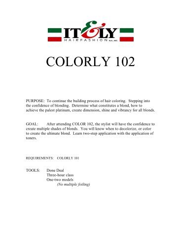 COLORLY 102 - IT&LY; Hairfashion