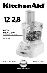 Using the Food Processor - KitchenAid