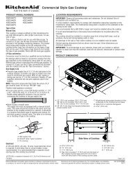 Commercial Style Gas Cooktop - KitchenAid