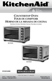 COUNTERTOP OVEN FOUR DE COMPTOIR HORNO ... - KitchenAid