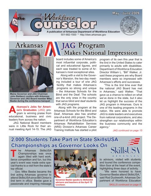 DWE news May-June09.indd - Arkansas Department of Career ...