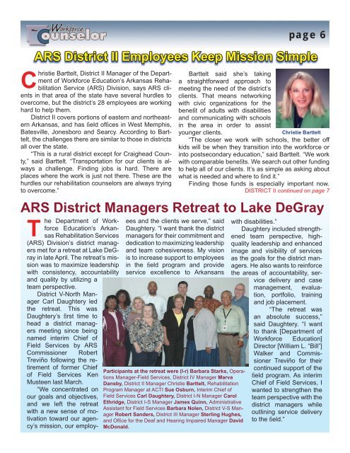 DWE news May-June09.indd - Arkansas Department of Career ...