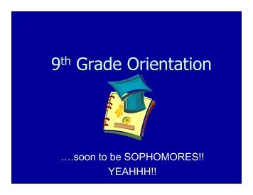 9th Grade Orientation - San Pasqual High School