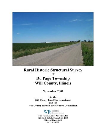 Rural Historic Structural Survey - Will County Land Use