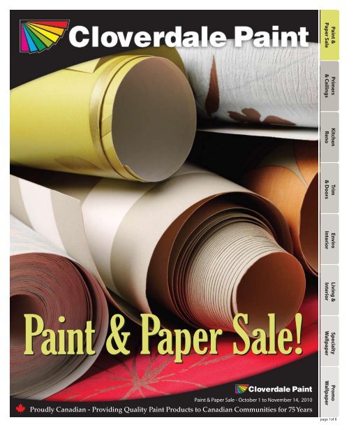 Paint & Paper Sale - Cloverdale Paint