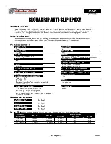 83365 ClovaGrip Anti-Slip Epoxy - Cloverdale Paint