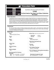 View Technical Data Sheet (PDF) 20-0750 - Cloverdale Paint