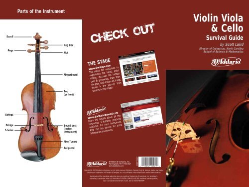 Violin, Viola And Cello Survival Guide - D'Addario Bowed Strings