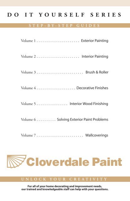 DO IT Y OURSELF SERIES - Cloverdale Paint