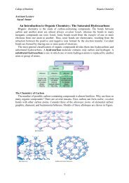 An Introduction to Organic Chemistry: The Saturated Hydrocarbons