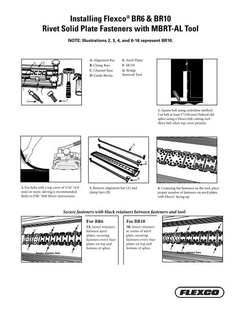 Installing FlexcoÂ® BR6 &amp; BR10 Rivet Solid Plate Fasteners with ...