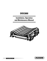 DRX3000 Installation, Operation, & Maintenance Manual - Flexco