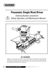 Pneumatic Single Rivet Driver Instructions - Flexco