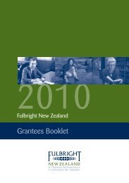 2010 Fulbright New Zealand Grantees Booklet