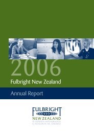 2006 Fulbright New Zealand Annual Report