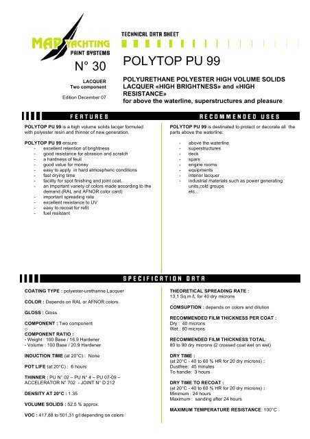 POLYTOP PU 99 N° 30 - Matrix Composites