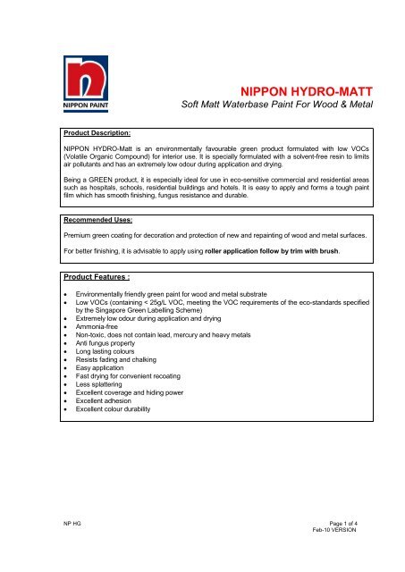 View TSDS - Nippon Paint Malaysia