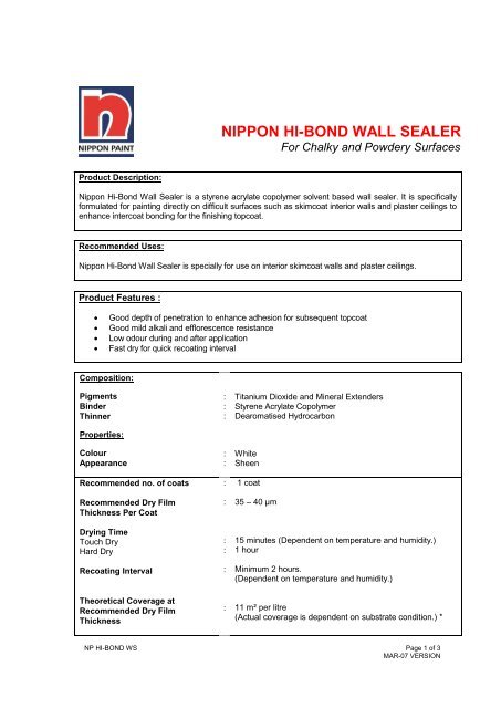 View TSDS - Nippon Paint Malaysia