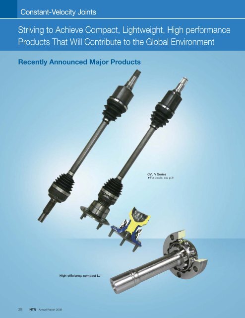 Constant-Velocity Joints - NTN