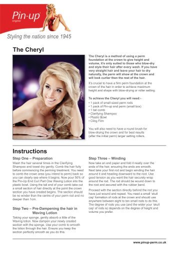 Pin Up Perm_instructions_Cheryl.indd - Why a Perm?