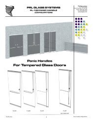 PL100-Panic handle configurations - PRL Glass Systems Inc