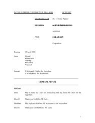 Supreme Court Transcript - Courts of New Zealand