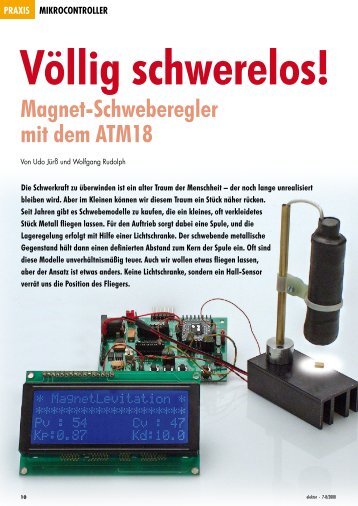 Völlig schwerelos! Magnet-Schweberegler mit dem ATM18