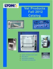 Vet Products Fall 2012 Catalog Fall 2012 Catalog - Lyon