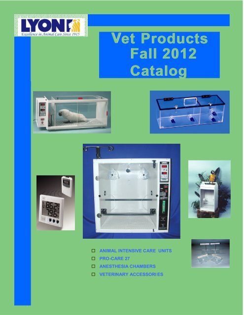 Vet Products Fall 2012 Catalog Fall 2012 Catalog - Lyon