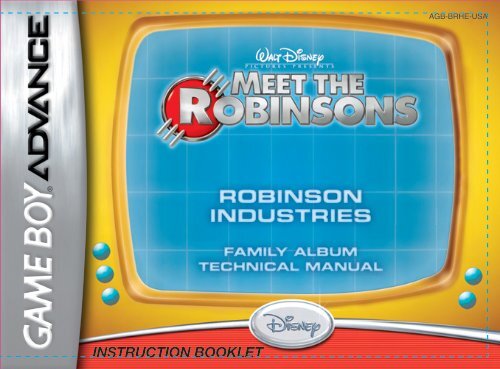 INSTRUCTION BOOKLET - Disney Games