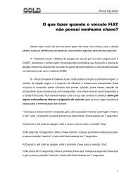 O que fazer quando o veículo FIAT não possui nenhuma chave?