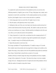 Pendulum Lab Activity 1 - PhET