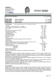 Bollettino tecnico (pdf) - Carver S.r.l.