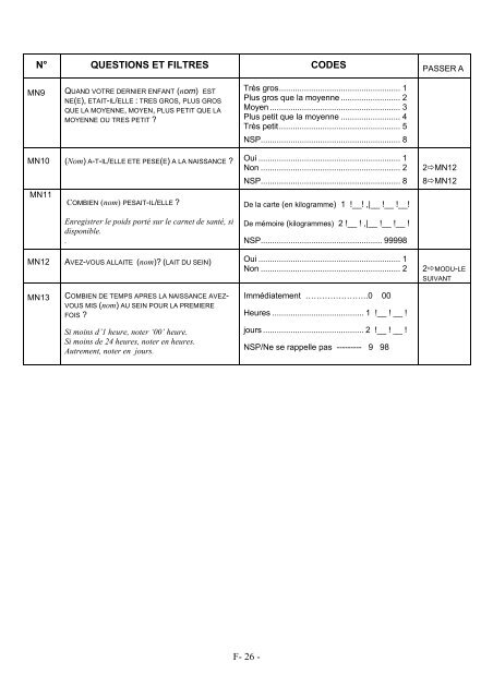 Rapport final 2006 - Childinfo.org