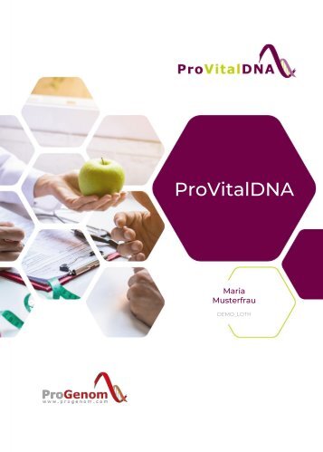 ProVitalDNA - genetische Analysen - DEMO DE