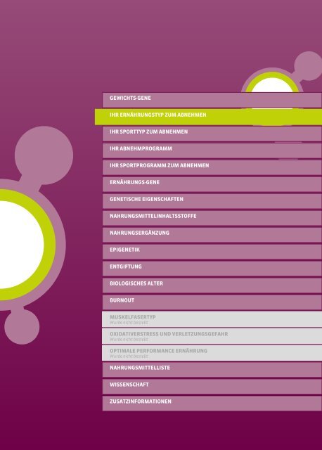 ProVitalDNA - genetische Analysen - DEMO DE