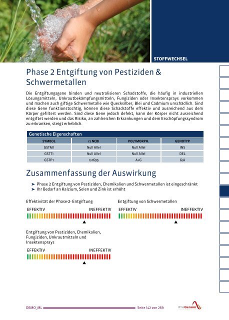 ProVitalDNA - genetische Analysen - DEMO DE