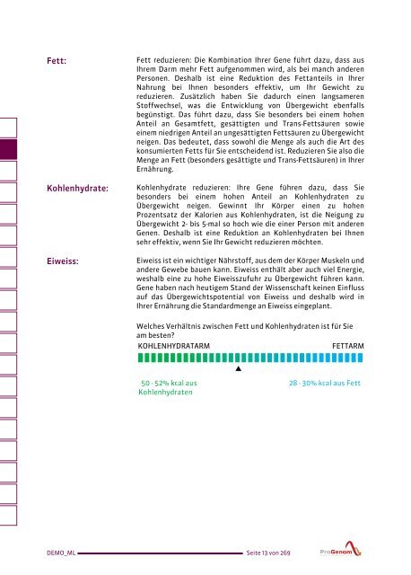 ProVitalDNA - genetische Analysen - DEMO DE