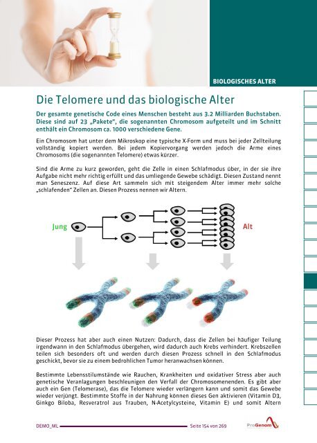 ProVitalDNA - genetische Analysen - DEMO DE