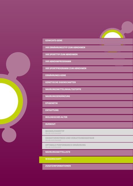 ProVitalDNA - genetische Analysen - DEMO DE