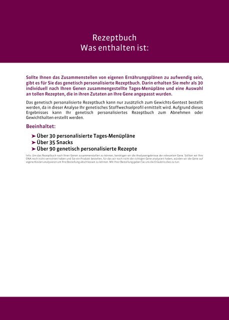 ProVitalDNA - genetische Analysen - DEMO DE